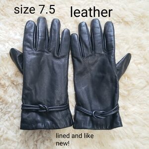 Leather Gloves Lined And Warm